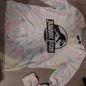 Jurassic Parl Tie-Dye Long Sleeve Tee